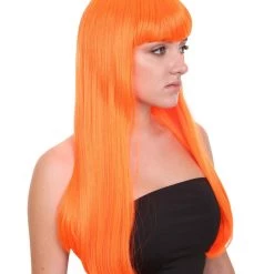 HPO Long Bob Womens Wig | Fancy Party Event Ready Halloween Wig (Lots Of Color Options) | Premium Breathable Capless Cap