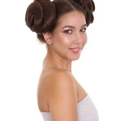 Galactic Space Buns | Women's Brunette Movie And Character Hair Extensions | HPO