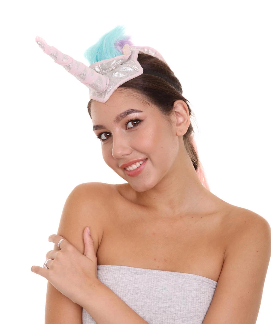 PRYZM Unicorn Headdress | Womens Long Colorful Majestic Unicorn Mohawk Headpiece | Breathable Cap Design 2 PRYZM Unicorn Headdress | Womens Long Colorful Majestic Unicorn Mohawk Headpiece | Breathable Cap Design