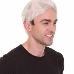 HPO Men's Fantasy Adventure Wig | White Grey Wigs | Premium Breathable Capless Cap 14 HPO Men's Fantasy Adventure Wig | White Grey Wigs | Premium Breathable Capless Cap