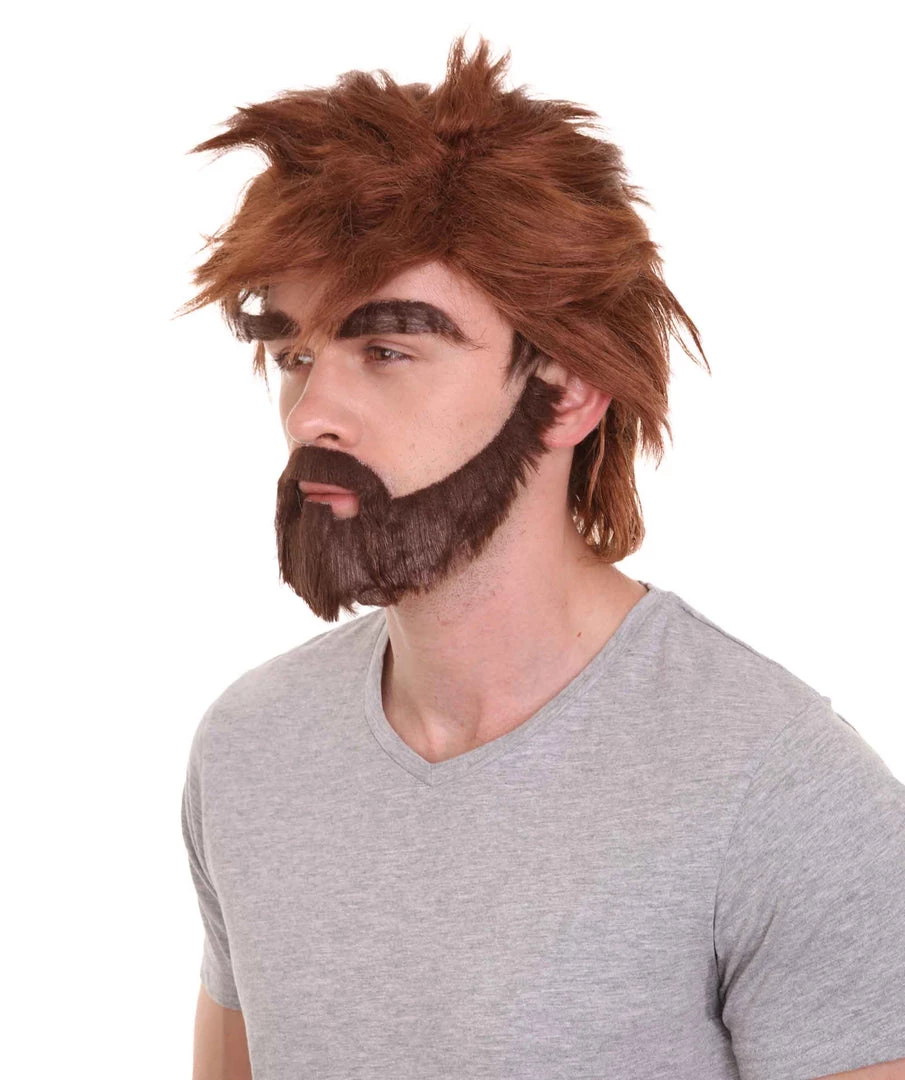 HPO Men's TV Movie Character Wig | Burgundy Wigs | Premium Breathable Capless Cap 3 HPO Men's TV Movie Character Wig | Burgundy Wigs | Premium Breathable Capless Cap