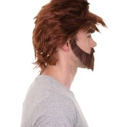 HPO Men's TV Movie Character Wig | Burgundy Wigs | Premium Breathable Capless Cap 15 HPO Men's TV Movie Character Wig | Burgundy Wigs | Premium Breathable Capless Cap