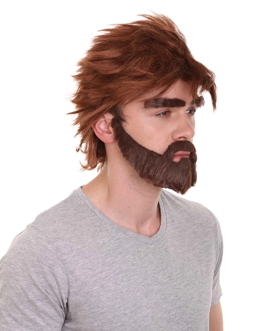 HPO Men's TV Movie Character Wig | Burgundy Wigs | Premium Breathable Capless Cap 7 HPO Men's TV Movie Character Wig | Burgundy Wigs | Premium Breathable Capless Cap