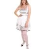HPO Adult Women's Sexy French Maid Uniform Costume | Silver Cosplay Costume