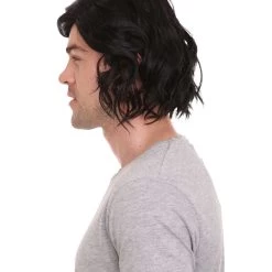 HPO Star Movie | Men's Medium Straight Black Wig | Premium Breathable Capless Cap 10 HPO Star Movie | Men's Medium Straight Black Wig | Premium Breathable Capless Cap