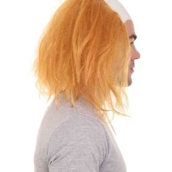HPO Men's Half Bald Head Funny Men Wig Collections