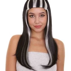 HPO Monster Womens Wig | Two Toned Long Cosplay Halloween Wig | Premium Breathable Capless Cap Women's