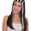 HPO Monster Womens Wig | Two Toned Long Cosplay Halloween Wig | Premium Breathable Capless Cap Women's