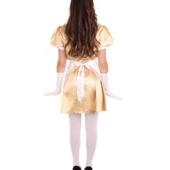 HPO Adult Women's French Apron Maid Dress Uniform Costume | Gold Cosplay Costume 11 HPO Adult Women's French Apron Maid Dress Uniform Costume | Gold Cosplay Costume