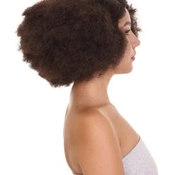 HPO Women's Fashion Afro Unisex Wig | Black Halloween Wig | Premium Breathable Capless Cap 13 HPO Women's Fashion Afro Unisex Wig | Black Halloween Wig | Premium Breathable Capless Cap