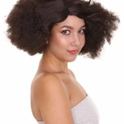 HPO Women's Fashion Afro Unisex Wig | Black Halloween Wig | Premium Breathable Capless Cap 14 HPO Women's Fashion Afro Unisex Wig | Black Halloween Wig | Premium Breathable Capless Cap