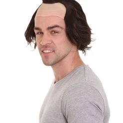 HPO Men's Half-bald Head Joker Wig | Dark Brown Wigs