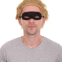 HPO Superhero Family Mens Wig With Mask Set | Movie Cosplay Halloween Wig | Premium Breathable Capless Cap