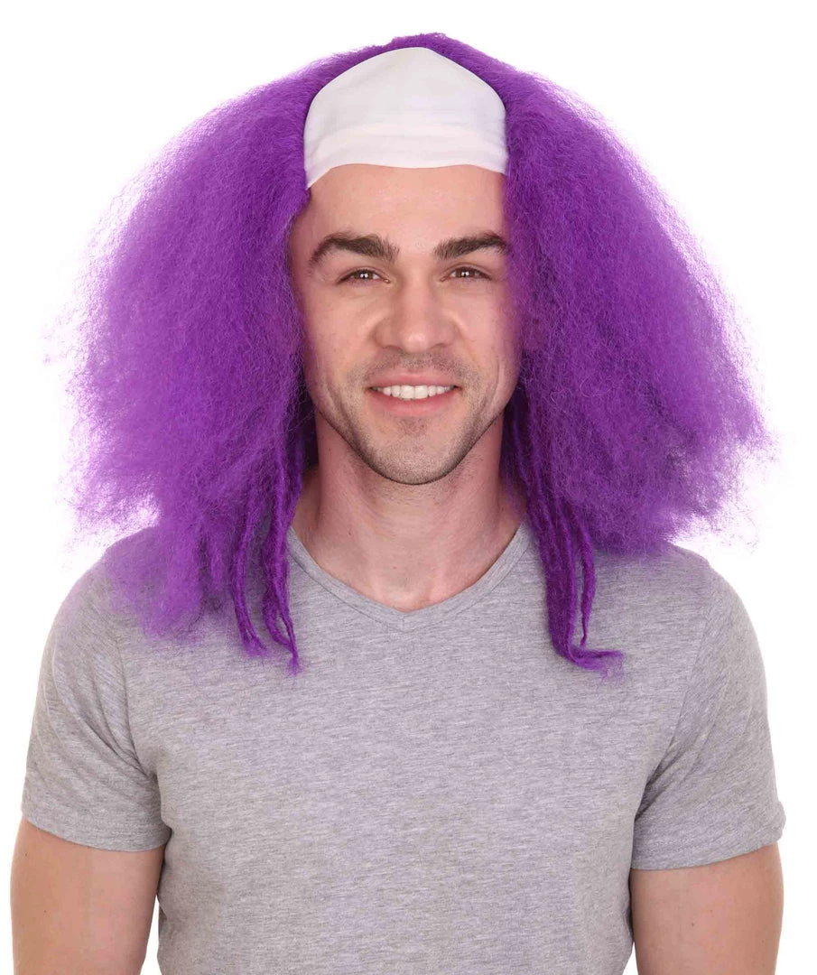 HPO Bald Clown Mens Wig | Multiple Color Choice Men's 10 HPO Bald Clown Mens Wig | Multiple Color Choice Men's