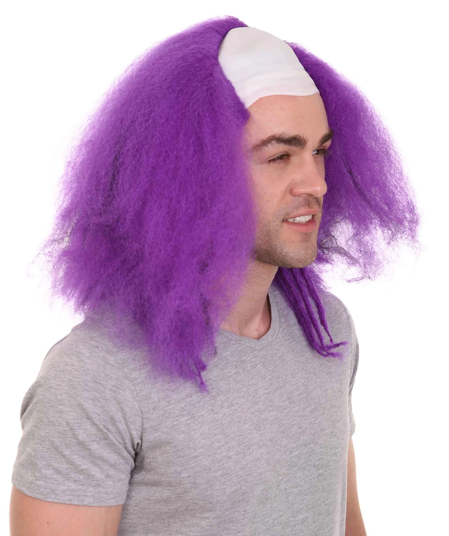 HPO Bald Clown Mens Wig | Multiple Color Choice Men's 15 HPO Bald Clown Mens Wig | Multiple Color Choice Men's