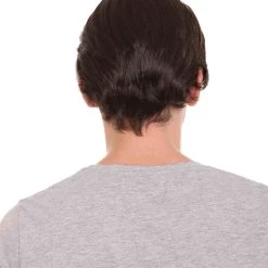 HPO Movie Day Of The Dead Mens Wig And Mustache Set | Premium Breathable Capless Cap Men's