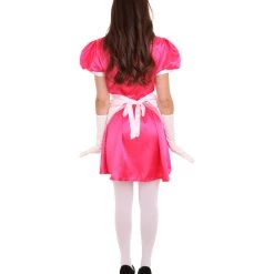 HPO Adult Women's French Apron Maid Uniform Costume | Pink Cosplay Costume 12 HPO Adult Women's French Apron Maid Uniform Costume | Pink Cosplay Costume