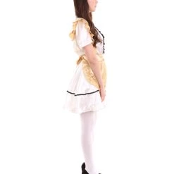 HPO Adult Women's Anime Cosplay French Maid Fancy Uniform Costume | Gold Cosplay Costume