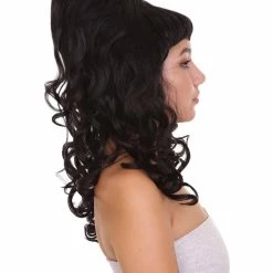 HPO Women's 60's Curly Beehive Womens Wig | Black Vintage Wig | Premium Breathable Capless Cap