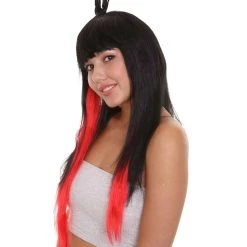 HPO Womens Supervillain Wig | TV/Movie Cosplay Halloween Wig | Premium Breathable Capless Cap Men's