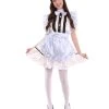 HPO Adult Women's Anime Cosplay French Maid Fancy Uniform Costume | Light Blue Cosplay Costume