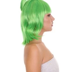 HPO Women's Monster Anime Unisex Wig | Green Sexy Cosplay Party Halloween Wig | Premium Breathable Capless Cap