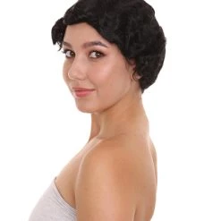 HPO 20's Flapper Womens Wig | Black Vintage Wig | Premium Breathable Capless Cap