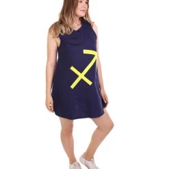 HPO Adult Women's 12 Constellation Of Sagittarius Party Troll Dress Costume | Blue Halloween Costume