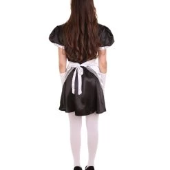 HPO Adult Women's French Apron Maid Uniform Costume | Black Cosplay Costume