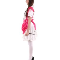 HPO Adult Women's Anime Cosplay French Maid Fancy Uniform Costume | Pink Cosplay Costume