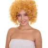 HPO Annie Womens Wig | Curly Red Head Halloween Wig | Premium Breathable Capless Cap Women's