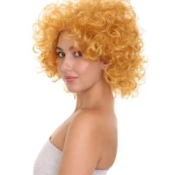 HPO Annie Womens Wig | Curly Red Head Halloween Wig | Premium Breathable Capless Cap Women's