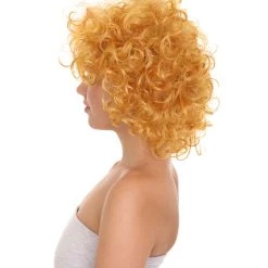 HPO Annie Womens Wig | Curly Red Head Halloween Wig | Premium Breathable Capless Cap Women's