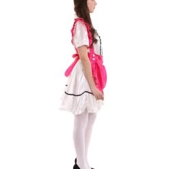 HPO Adult Women's Anime Cosplay French Maid Fancy Uniform Costume | Pink Cosplay Costume