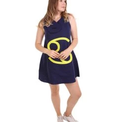 HPO Adult Women's 12 Constellation Of Cancer Party Troll Dress Costume | Blue Halloween Costume 13 HPO Adult Women's 12 Constellation Of Cancer Party Troll Dress Costume | Blue Halloween Costume