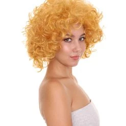 HPO Annie Womens Wig | Curly Red Head Halloween Wig | Premium Breathable Capless Cap Women's