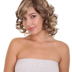 HPO French Kiss Bianca Womens Wig | Fancy Blond Curly Character Halloween Wig | Premium Breathable Capless Cap Women's