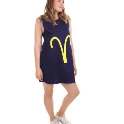 HPO Adult Women's 12 Constellation Of Aries Party Troll Dress Costume | Blue Halloween Costume 13 HPO Adult Women's 12 Constellation Of Aries Party Troll Dress Costume | Blue Halloween Costume