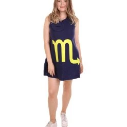 HPO Adult Women's 12 Constellation Of Scorpio Party Troll Dress Costume | Blue Halloween Costume