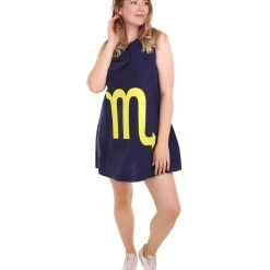 HPO Adult Women's 12 Constellation Of Scorpio Party Troll Dress Costume | Blue Halloween Costume 16 HPO Adult Women's 12 Constellation Of Scorpio Party Troll Dress Costume | Blue Halloween Costume