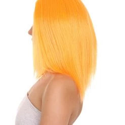 HPO Glamour Womens Wig | Orange Stage/Event Fancy Halloween Wig | Premium Breathable Capless Cap 11 HPO Glamour Womens Wig | Orange Stage/Event Fancy Halloween Wig | Premium Breathable Capless Cap