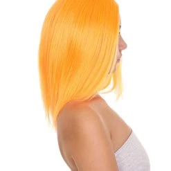 HPO Glamour Womens Wig | Orange Stage/Event Fancy Halloween Wig | Premium Breathable Capless Cap 13 HPO Glamour Womens Wig | Orange Stage/Event Fancy Halloween Wig | Premium Breathable Capless Cap