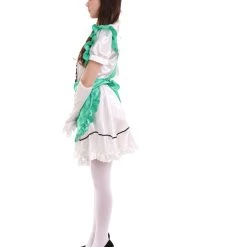 HPO Adult Women's Anime Cosplay French Maid Fancy Uniform Costume | Green Cosplay Costume 12 HPO Adult Women's Anime Cosplay French Maid Fancy Uniform Costume | Green Cosplay Costume