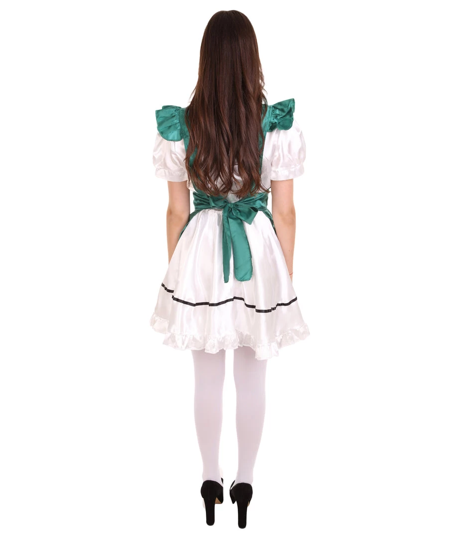 HPO Adult Women's Anime Cosplay French Maid Fancy Uniform Costume | Dark Green Cosplay Costume 5 HPO Adult Women's Anime Cosplay French Maid Fancy Uniform Costume | Dark Green Cosplay Costume