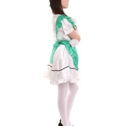 HPO Adult Women's Anime Cosplay French Maid Fancy Uniform Costume | Green Cosplay Costume 14 HPO Adult Women's Anime Cosplay French Maid Fancy Uniform Costume | Green Cosplay Costume