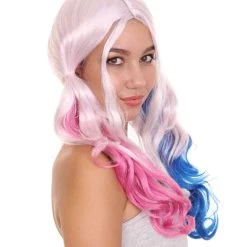 HPO Harley Villain Wig | Multi-color Cosplay Womens Wig | Premium Breathable Capless Cap