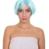 HPO Women's Anime Manga Womens Wig | Blue Cosplay TV/Movie Wigs | Premium Breathable Capless Cap