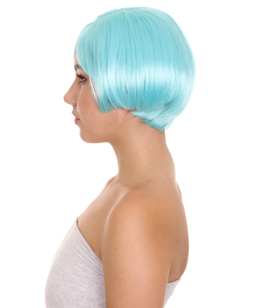 HPO Women's Anime Manga Womens Wig | Blue Cosplay TV/Movie Wigs | Premium Breathable Capless Cap 3 HPO Women's Anime Manga Womens Wig | Blue Cosplay TV/Movie Wigs | Premium Breathable Capless Cap