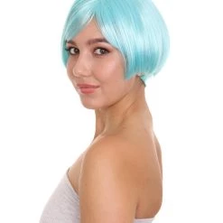 HPO Women's Anime Manga Womens Wig | Blue Cosplay TV/Movie Wigs | Premium Breathable Capless Cap 13 HPO Women's Anime Manga Womens Wig | Blue Cosplay TV/Movie Wigs | Premium Breathable Capless Cap