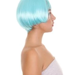 HPO Women's Anime Manga Womens Wig | Blue Cosplay TV/Movie Wigs | Premium Breathable Capless Cap 15 HPO Women's Anime Manga Womens Wig | Blue Cosplay TV/Movie Wigs | Premium Breathable Capless Cap